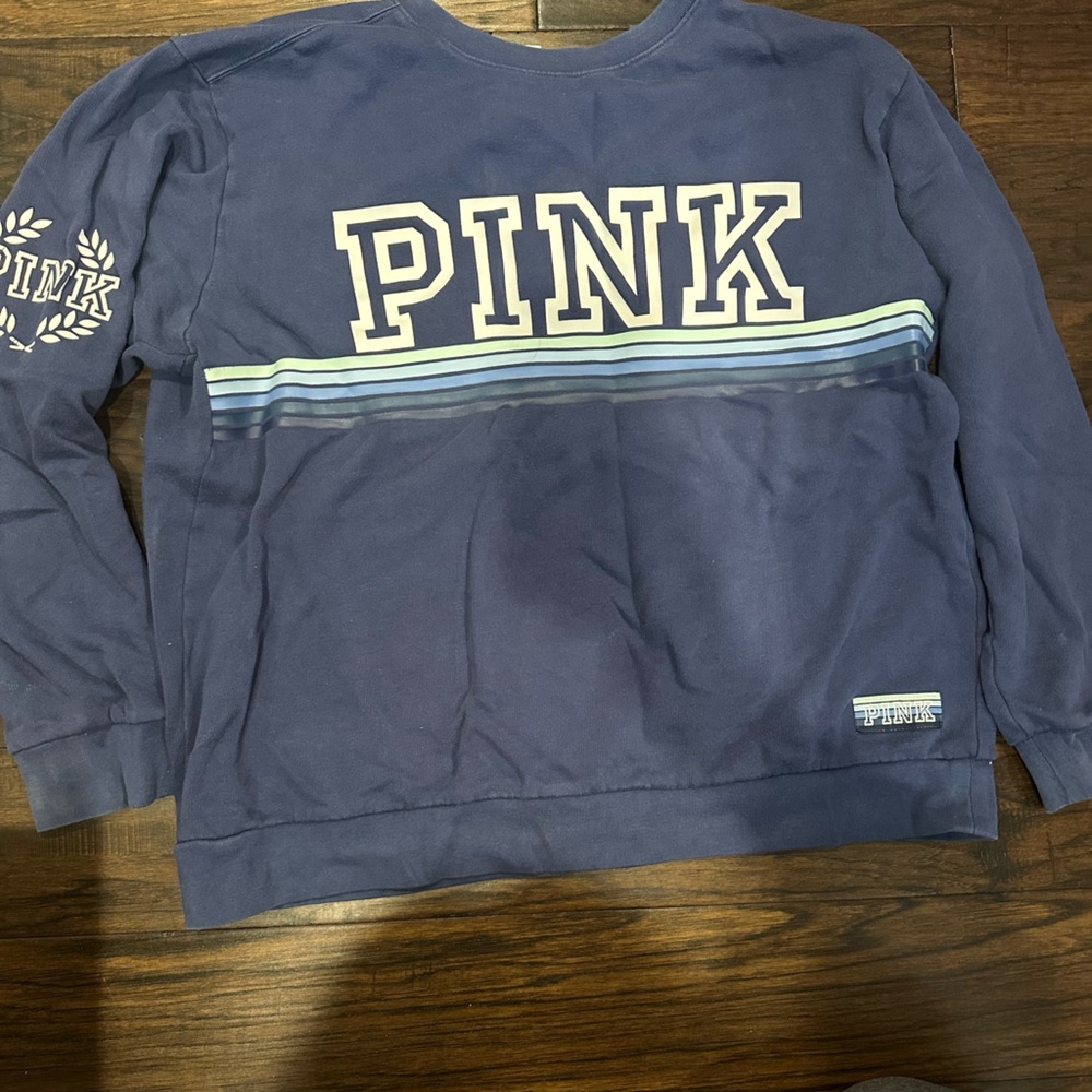 PINK Victoria's Secret Blue Sweatshirt